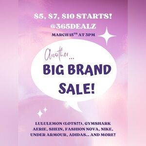 DATE CHANGE - Another Big Brand Sale!